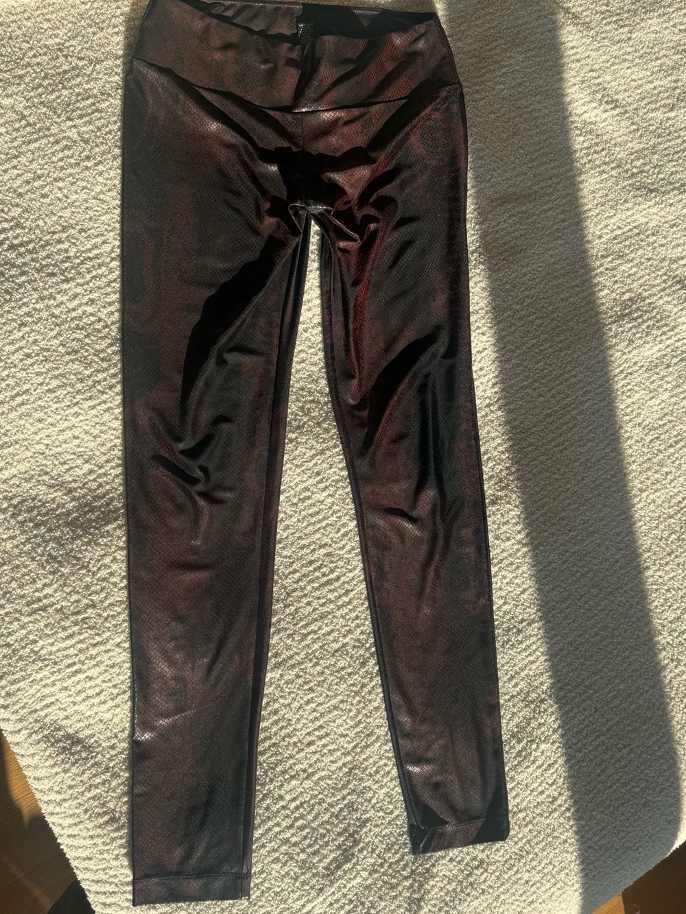 INC International Concepts Metallic Burgundy Girls' Leggings
